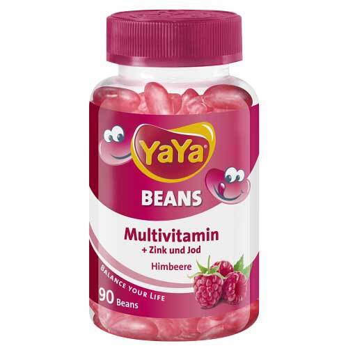 Yaya Beans Himbeere Zink und Jod Kaudragees - 1