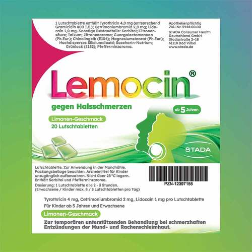 Lemocin gegen Halsschmerzen Lutschtabletten - 3