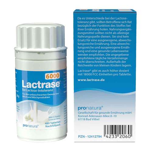 Lactrase 6.000 Fcc Tabletten Klickspender-Nachf&uuml;llpack - 3