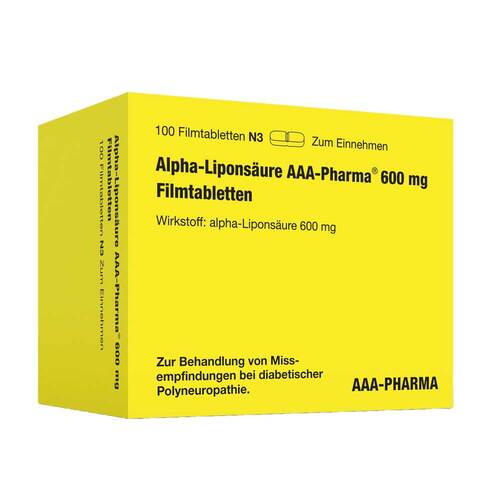 Alpha Lipons&auml;ure Aaa- Pharma 600 mg Filmtabletten - 1