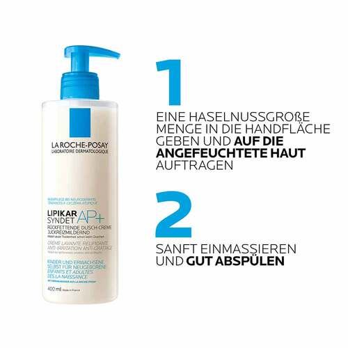 Roche-Posay Lipikar Syndet AP + Reinigungs-Cremegel - 3
