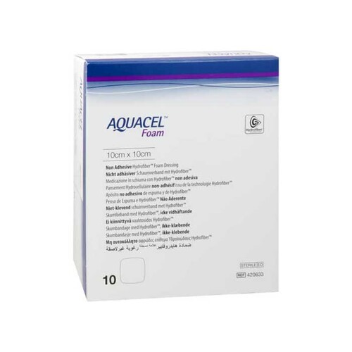 AQUACEL Foam nicht adh&auml;siv 10x10 cm Verband - 1