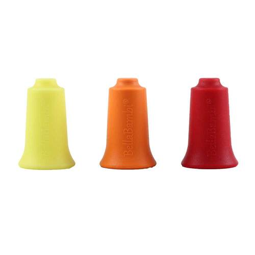 Bellabambi mini trio zitronengelb / orange/rubinrot - 1