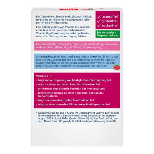 Doppelherz B12 Energie Sofort Schmelztabletten - 2