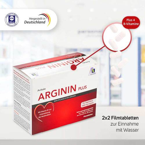 Arginin Plus Vitamin B1 + B6+B12+Fols&auml;ure Filmtabletten  - 4