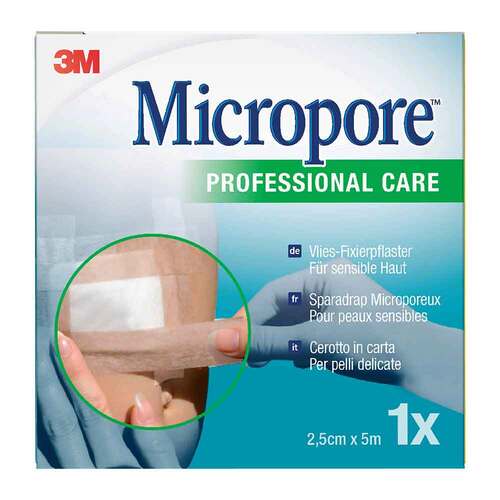 Micropore Vliespflaster 2,5cmx5m haut 1533NP-1S - 1