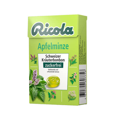Ricola ohne Z.Box Apfelminze Bonbons - 1