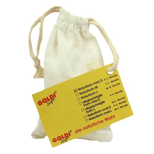 GOLDISAUGER naturform mini 0-3 Monate i.Polybeutel - 1