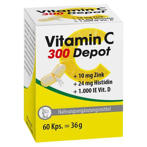 Vitamin C 300 Depot + Zink+Histidin+D Kapseln - 1