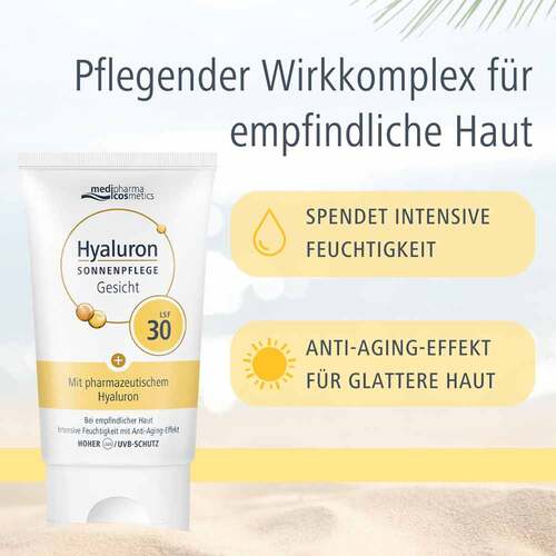 Hyaluron Sonnenpflege Gesicht Creme Lsf 30 - 5