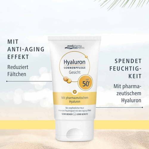 Hyaluron Sonnenpflege Gesicht Creme Lsf 50 +  - 3