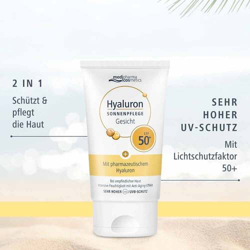 Hyaluron Sonnenpflege Gesicht Creme Lsf 50 +  - 4