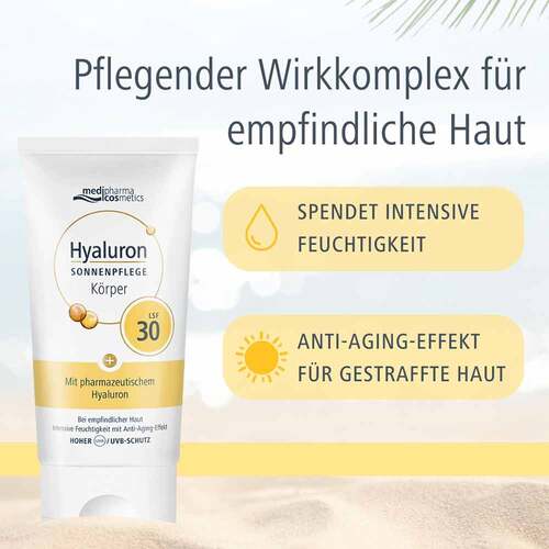 Hyaluron Sonnenpflege K&ouml;rper Creme Lsf 30 - 5