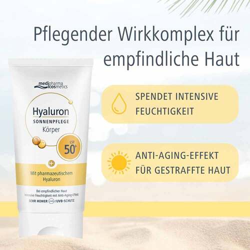 Hyaluron Sonnenpflege K&ouml;rper Creme Lsf 50 +  - 5