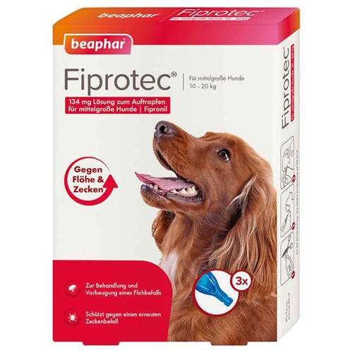 Fiprotec 134 mg L&ouml;sung z.Auftr.f&uuml;r mittelgr&ouml;&szlig;e Hunde - 1