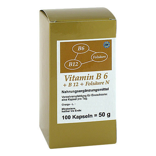 Vitamin B6 + B12+Fols&auml;ure N Kapseln - 1