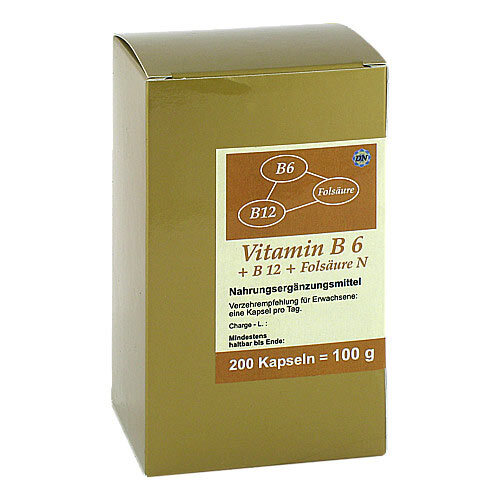Vitamin B6 + B12+Fols&auml;ure N Kapseln - 1
