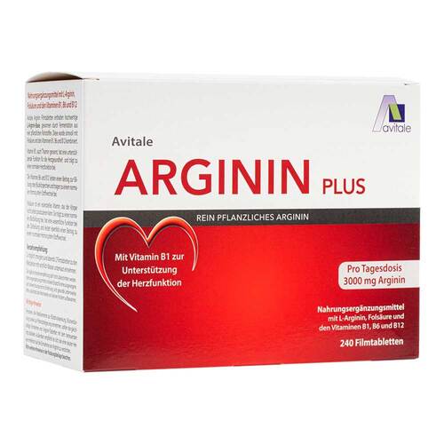 Arginin Plus Vitamin B1 + B6+B12+Fols&auml;ure Filmtabletten  - 1
