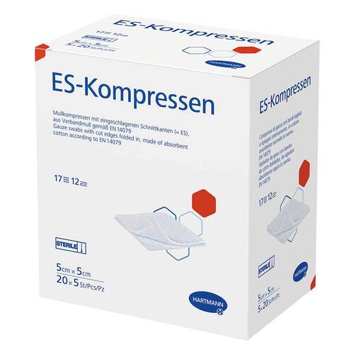 ES-KOMPRESSEN steril 5x5 cm Gro&szlig;packung - 1