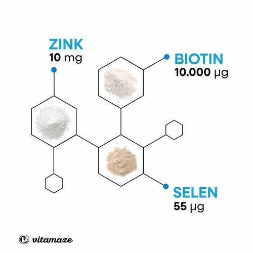 Biotin 10 mg hochdosiert + Zink+Selen Tabletten - 4