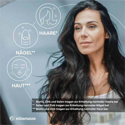 Biotin 10 mg hochdosiert + Zink+Selen Tabletten - 5