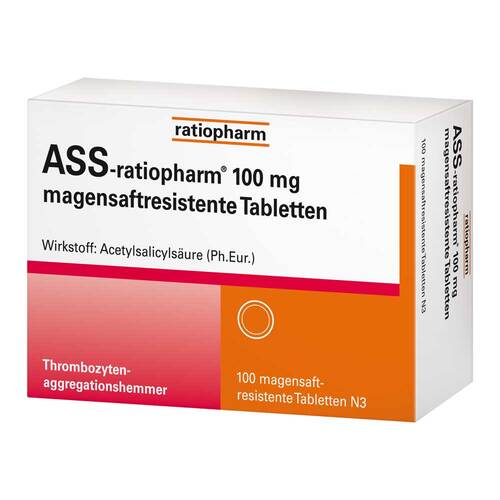 Ass-ratiopharm 100 mg magensaftresistent Tabletten - 1