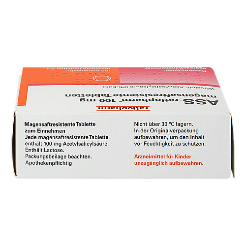 Ass-ratiopharm 100 mg magensaftresistent Tabletten - 2