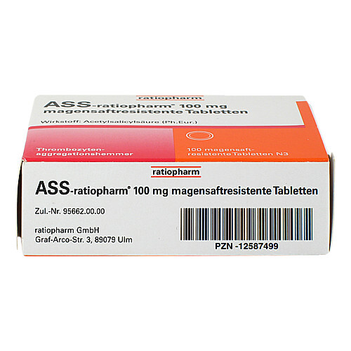 Ass-ratiopharm 100 mg magensaftresistent Tabletten - 3