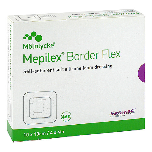 Mepilex Border Flex Schaumverband haft.10x10 cm - 1