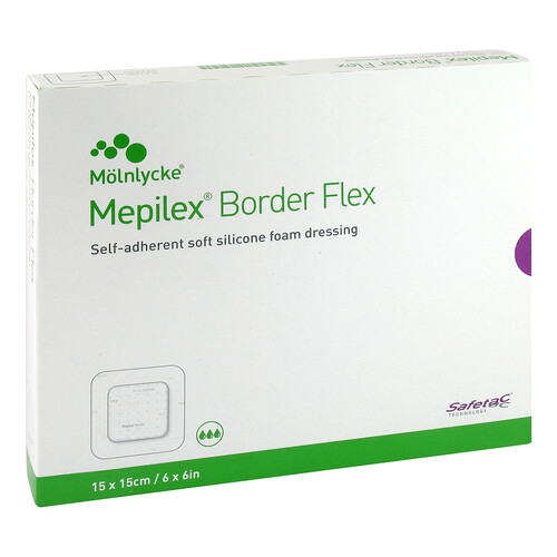Mepilex Border Flex Schaumverband haft.15x15 cm - 1