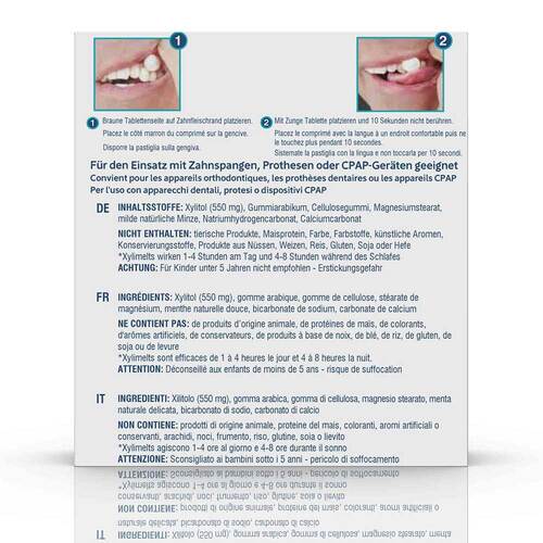 Xylimelts Hafttabletten ohne Minze Oracoat - 3