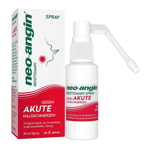 Neo-Angin Benzydamin Spray gegen akute Halsschmer. - 1