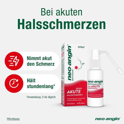 Neo-Angin Benzydamin Spray gegen akute Halsschmer. - 2