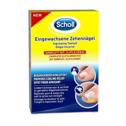 Scholl Eingewachsene Zehenn&auml;gel Clips &amp; Spray - 1