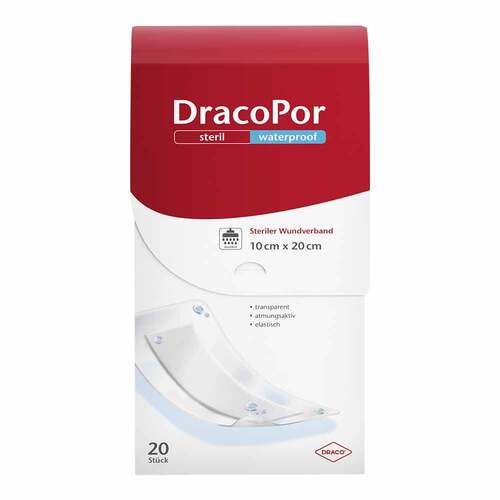 Dracopor waterproof Wundverband 10x20 cm steril - 1