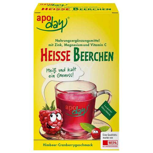 Apoday hei&szlig;e Beerchen + Vitamin C +Zink+Magnesium Pulver - 1