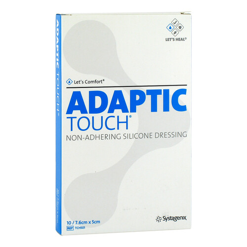 ADAPTIC Touch 5x7,6 cm nichthaft.Sil.Wundauflage - 1