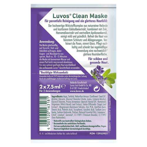 Luvos Heilerde Clean-Maske Naturkosmetik - 2