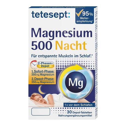 Tetesept Magnesium 500 Nacht Tabletten - 1
