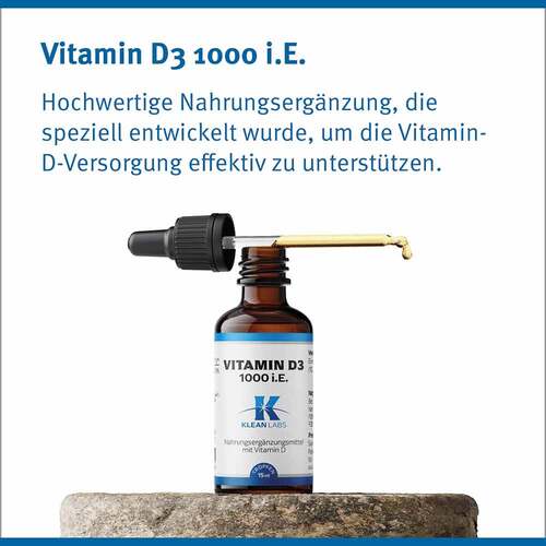 VITAMIN D3 1000 I.E. pro Tropfen KLEAN LABS - 3
