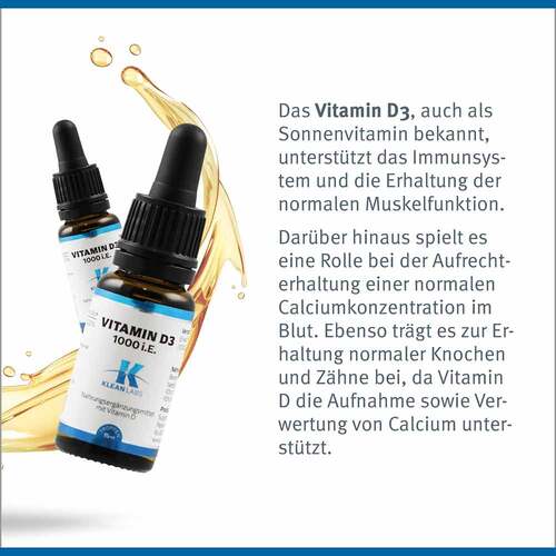 VITAMIN D3 1000 I.E. pro Tropfen KLEAN LABS - 4