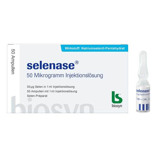 Selenase 50 Mikrogramm Injektionsl&ouml;sung - 1