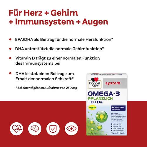 Doppelherz Omega-3 pflanzlich system Kapseln - 3