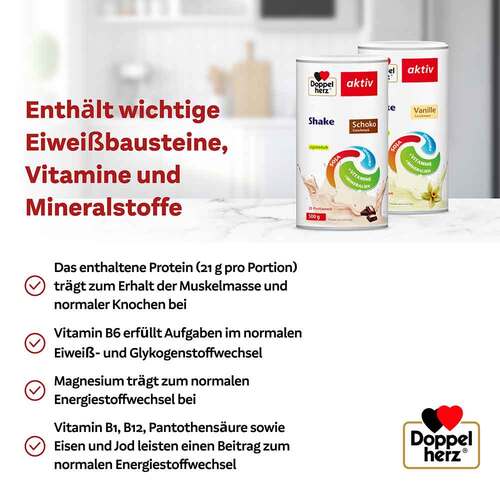 Doppelherz Abnehm Shake Vanille Pulver - 3