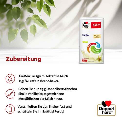 Doppelherz Abnehm Shake Vanille Pulver - 4