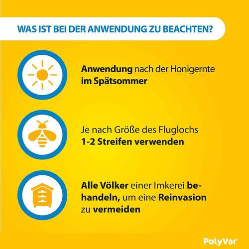 Polyvar Yellow 275 mg impr&auml;g.Str.f&uuml;r d.Bienenstock - 6