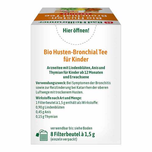Bad Heilbrunner Bio Husten-Bronchial Tee f&uuml;r Kdr.FB - 2