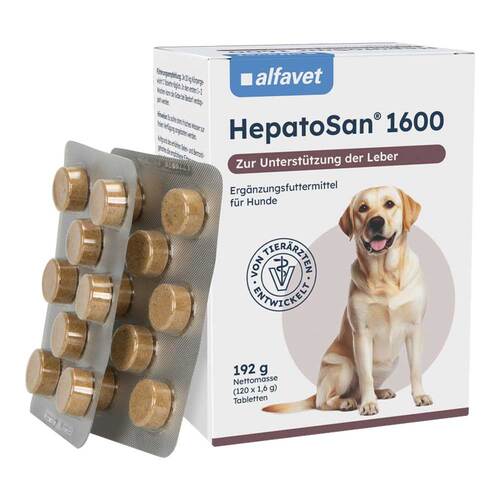Hepatosan 1600 Di&auml;t-Erg.Futterm.Tab.f&uuml;r Hunde - 1