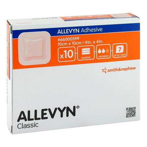 ALLEVYN Adhesive 10x10 cm haftende Wundauflage - 1