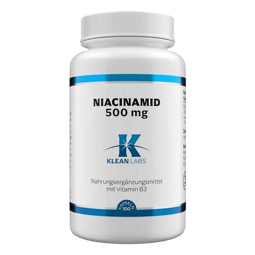 Niacinamid B3 500 mg Klean Labs Kapseln - 1